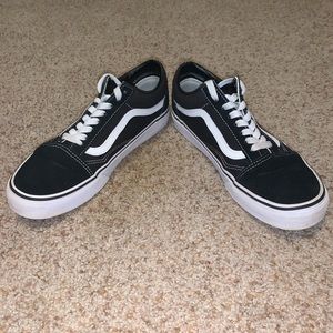 Black old skool vans